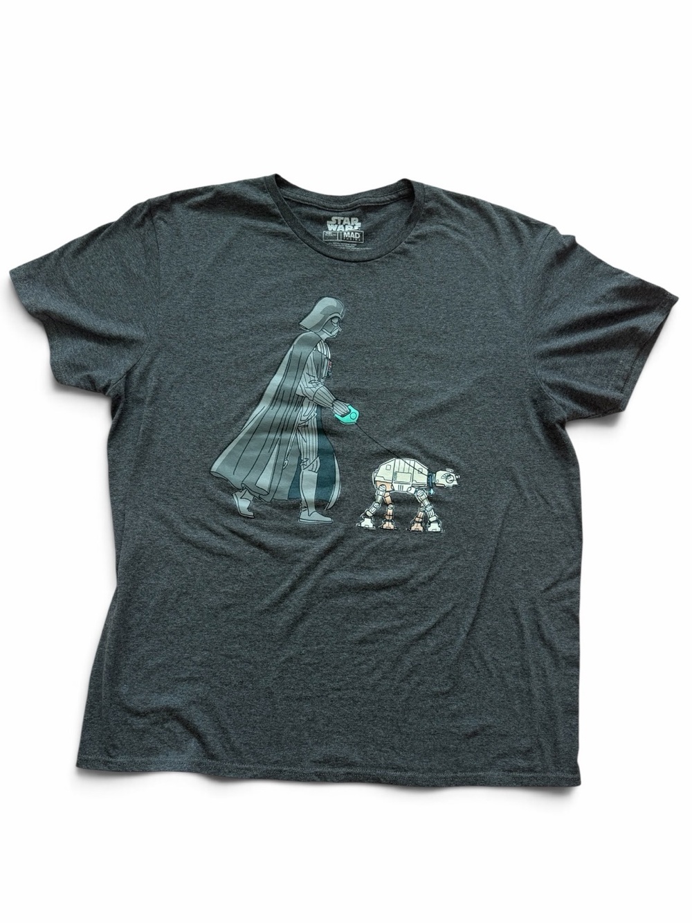 Star Wars Darth Vader Walking AT-AT Dog Men’s Shirt Sz. XL